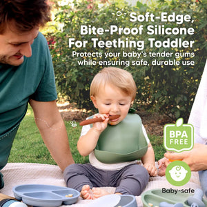Keababies 3-Pack Prep Baby Spoons - Terracotta