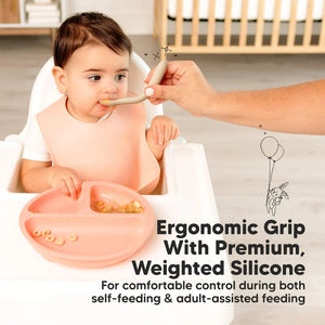 Keababies 3-Pack Prep Baby Spoons - Terracotta