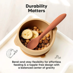 Keababies 3-Pack Prep Baby Spoons - Terracotta