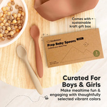 Afbeelding in Gallery-weergave laden, Keababies 3-Pack Prep Baby Spoons - Terracotta

