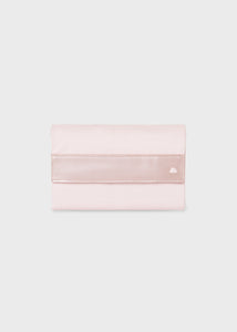 Bolsa de fraldas Mayoral 2 peças de couro sintético rosa metálico