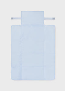 Bolsa de mão de fralda azul bebê de couro sintético Mayoral 2 peças