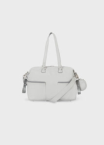 Mayoral Baby Grey Leatherette Diaper Handbag