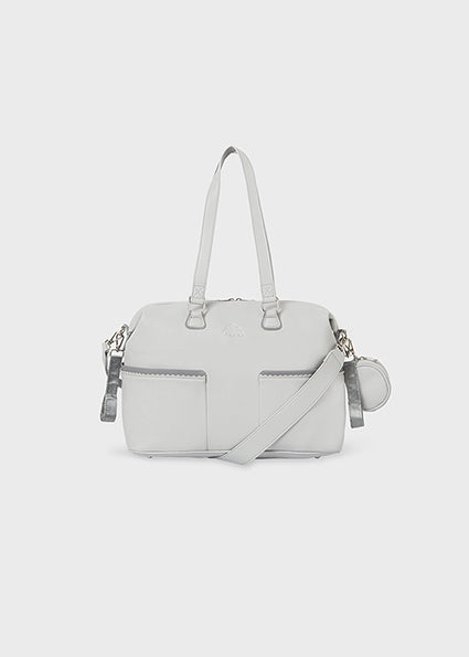 Mayoral Baby Grey Leatherette Diaper Handbag