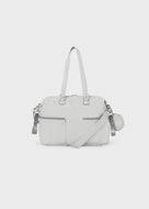Mayoral Baby Grey Leatherette Diaper Handbag