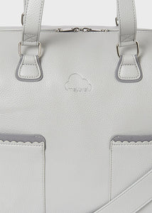 Mayoral Baby Grey Leatherette Diaper Handbag