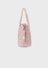 Carregar imagem no visualizador da galeria, Mayoral 2pc Pink Quilted Bunny Diaper Bag Set
