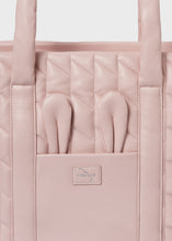 Load image into Gallery viewer, Mayoral 2pc Pink Quilted Bunny Diaper Bag Set
