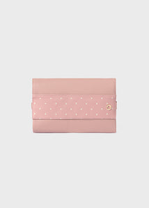 Mayoral 2pc Pink Dots Diaper Handbag with Changing Pad