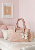Mayoral 2pc Pink Dots Diaper Handbag with Changing Pad