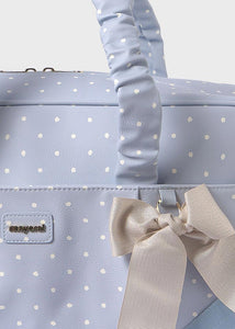 Mayoral 2pc Blue Dots Diaper Handbag Set