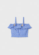 Mayoral Kid Girl Blue Floral Anil Top