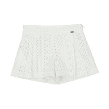 Load image into Gallery viewer, Mayoral Kid Girl White Eyelet Shorts
