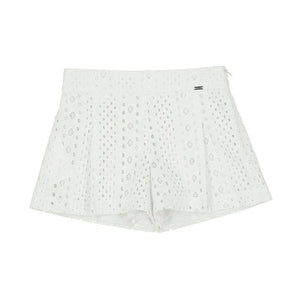 Mayoral Kid Girl White Eyelet Shorts