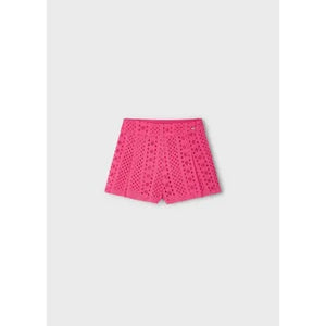 Mayoral Kid Girl Pink Eyelet Shorts