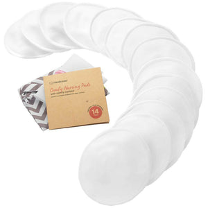 Almofadas de amamentação confortáveis ​​KeaBabies - grande 12 cm - branco suave
