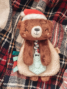 Itzy Ritzy - Brinquedo de pelúcia e mordedor Holiday Itzy Lovey™ - Cocoa the Bear