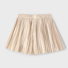 Load image into Gallery viewer, Mayoral Kid Girl Gold Flowy Shorts
