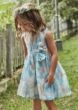 Load image into Gallery viewer, Mayoral Kid Girl Blue Floral Dress
