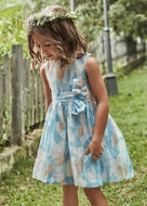 Mayoral Kid Girl Blue Floral Dress