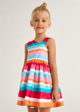Load image into Gallery viewer, Mayoral Kid Girl Multi Color Striped Dress
