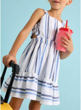 Carregar imagem no visualizador da galeria, Mayoral Kid Girl Blue Striped Dress
