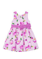 Mayoral Kid Girl Mauve Cherry Print Dress