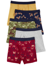 Load image into Gallery viewer, Carter&#39;s 5pc Kid Boy Multi Camo and Print Cotton Boxers Set
