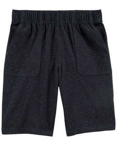 OshKosh Kid Boy Dark Grey Pull On Soft Shorts