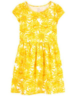Carter's Kid Girl Yellow Sunflower Dress