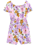 OshKosh Kid Girl Purple Floral Romper