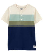 Carregar imagem no visualizador da galeria, Oshkosh Kid Boy Colorblock Henley Tee
