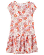 Carter's Kid Girl Multi Floral Knit Dress