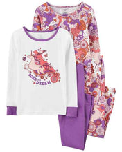 Load image into Gallery viewer, Carter&#39;s 4pc Kid Girl Born to Dream Pajama Set

