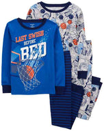 Carter's 4pc Kid Boy Basketball Pajama Sleepwear Set
