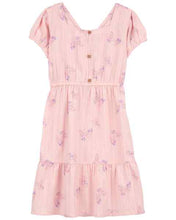 Load image into Gallery viewer, Carter&#39;s Kid Girl Pink Butterfly Print Dress
