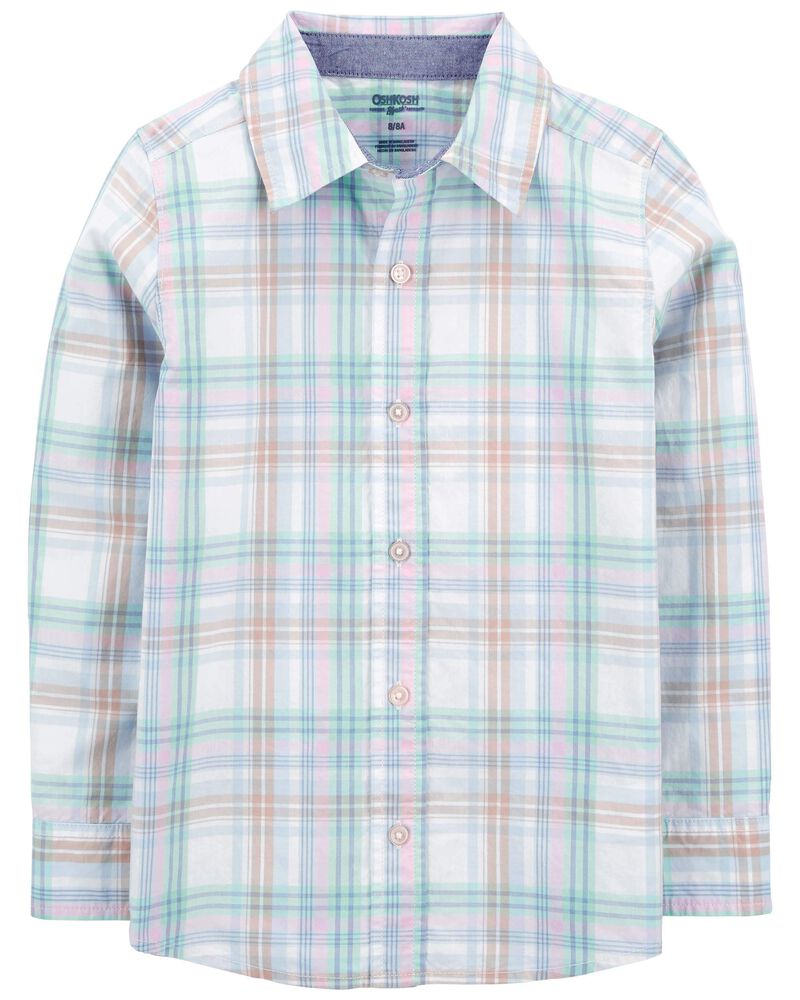 Oshkosh Kid Boy Multi Plaid Shirt