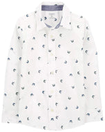 Oshkosh Kid Boy Shark Print Shirt