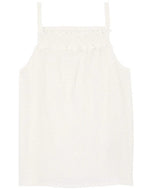 OshKosh Kid Girl White Textured Smocked Tank Top