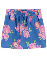 OshKosh Kid Girl Blue Floral Skort