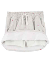 Afbeelding in Gallery-weergave laden, OshKosh Kid Girl Grey Hearts Print Skort
