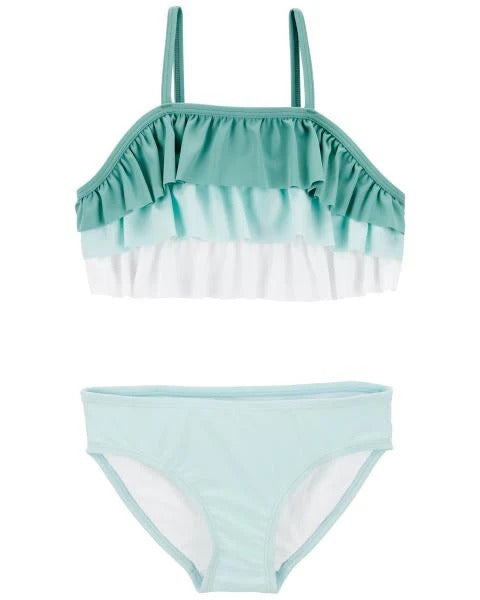 Carter's 2pc Kid Girl Ombre Ruffle Bikini Swimsuit