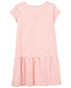 Carter's Kid Girl Pink Bunny Dress