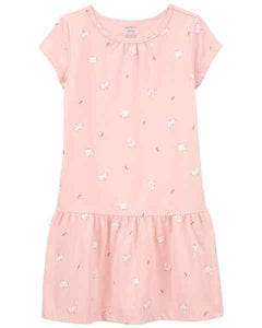 Carter's Kid Girl Pink Bunny Dress