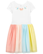 Carter's Kid Girl Rainbow Tutu  Dress