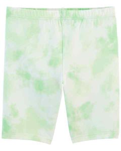 Carter's Kid Girl Green Tie Dye Bike Shorts