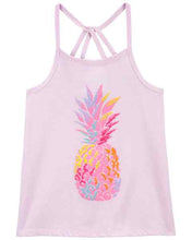 Afbeelding in Gallery-weergave laden, OshKosh Kid Girl Purple Pineapple Tank Top
