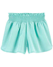 Afbeelding in Gallery-weergave laden, OshKosh Kid Girl Aqua Moisture-Wicking Fabric Shorts
