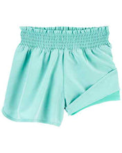 Afbeelding in Gallery-weergave laden, OshKosh Kid Girl Aqua Moisture-Wicking Fabric Shorts
