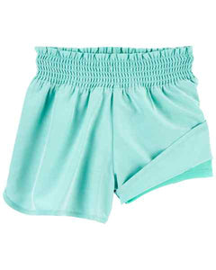 OshKosh Kid Girl Aqua Moisture-Wicking Fabric Shorts